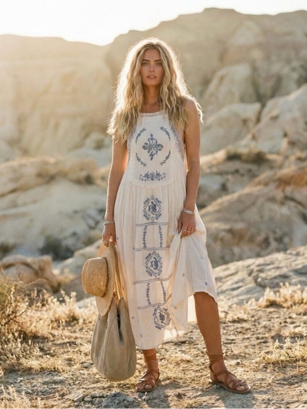 Free People Diamonds in the Sky Midi Dress